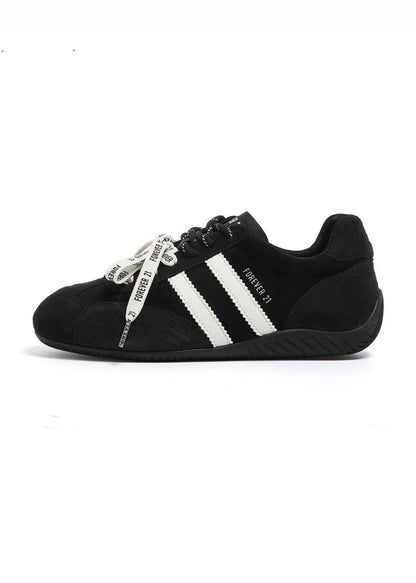 Faux Suede Low-Top Sneakers