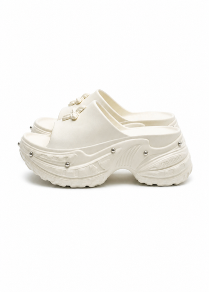 Y2K-Chrome-Butterfly Sandals +8cm