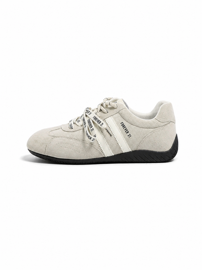 Faux Suede Low-Top Sneakers