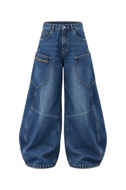 Contrast Stitch Cargo Pants