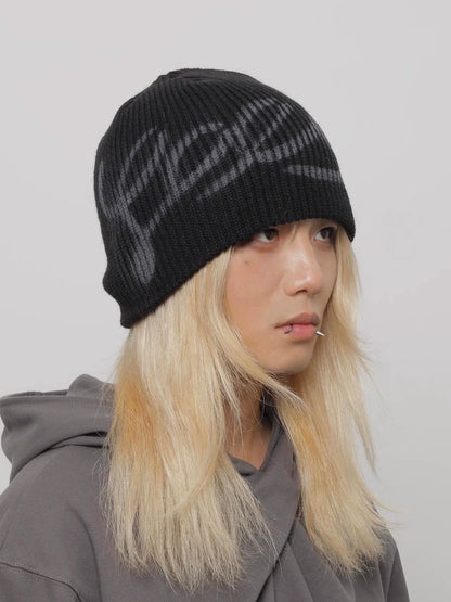 Y2K Street Spray Beanie