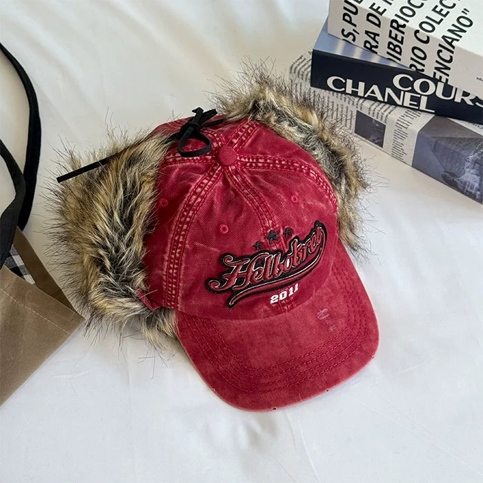 Retro Furry Earflap Hat