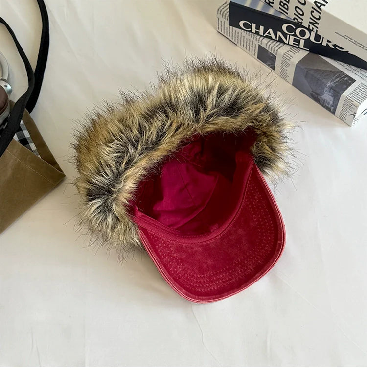 Retro Furry Earflap Hat