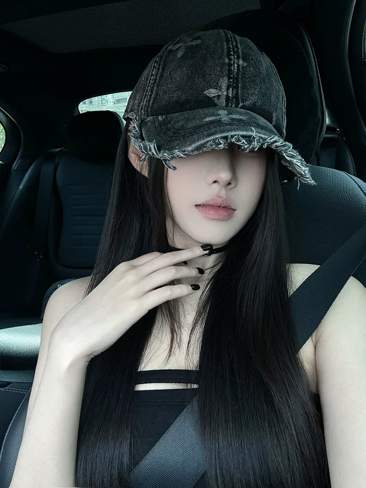 OuiPack Vintage Distressed Washed Cap