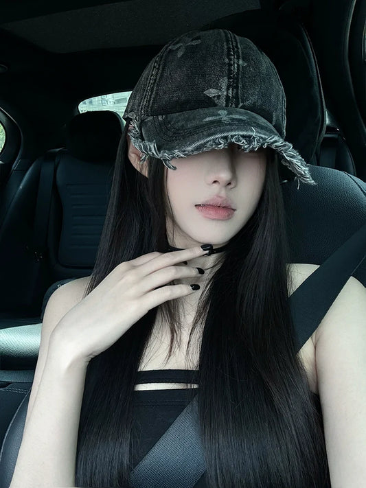 OuiPack Vintage Distressed Washed Cap
