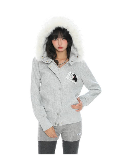 Street-Ops Fur-Trimmed Zip-up