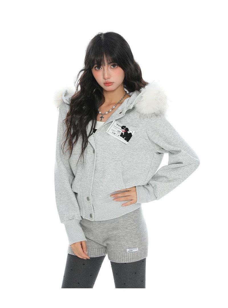 Street-Ops Fur-Trimmed Zip-up