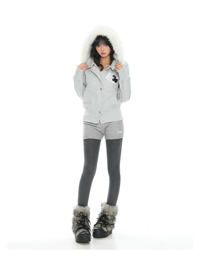 Street-Ops Fur-Trimmed Zip-up