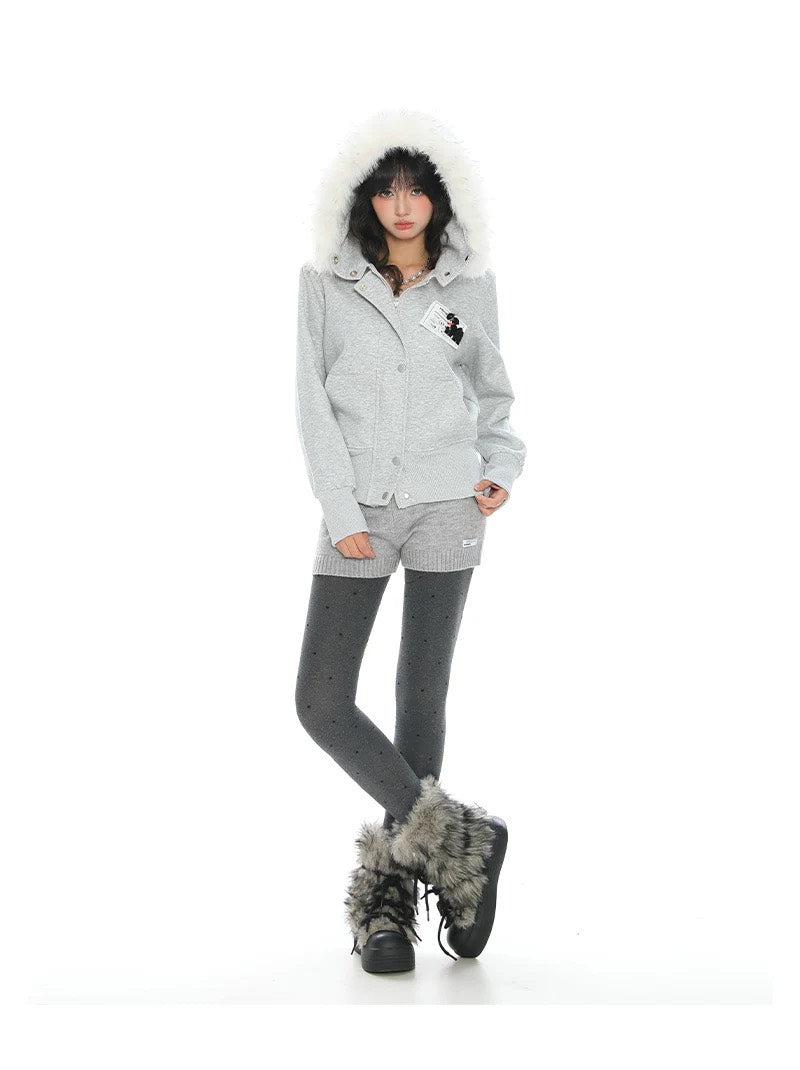Street-Ops Fur-Trimmed Zip-up