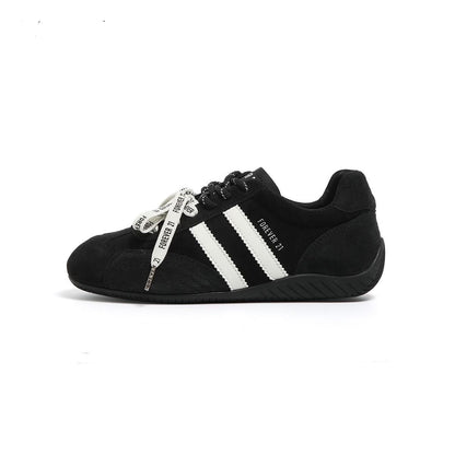 Faux Suede Low-Top Sneakers