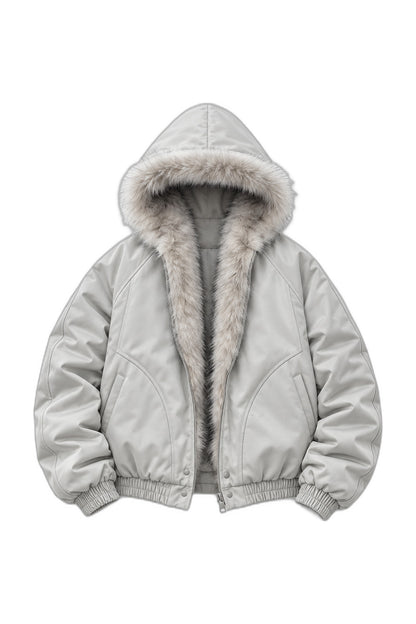 Textured Trim Blouson