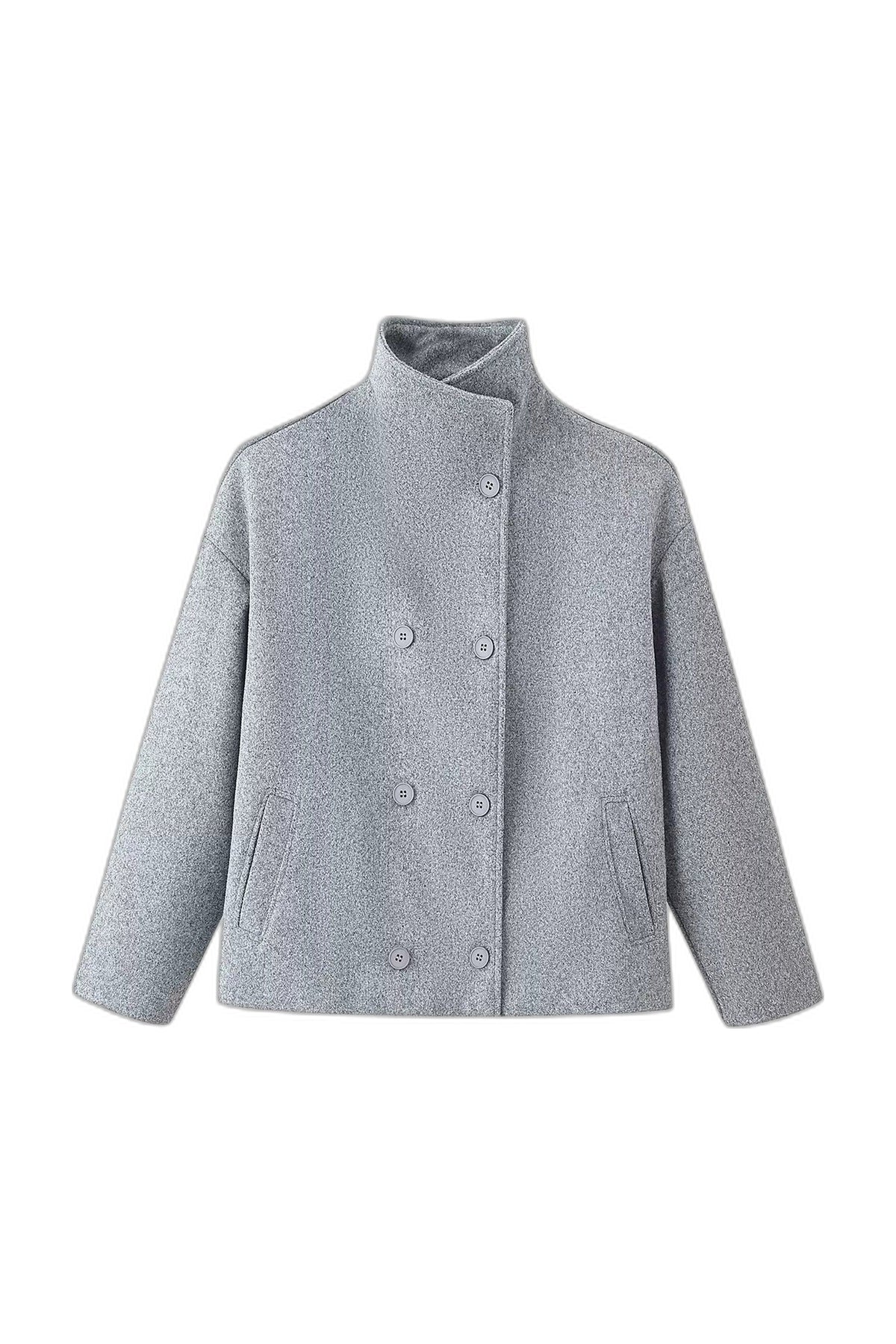 Flared Double Button Coat