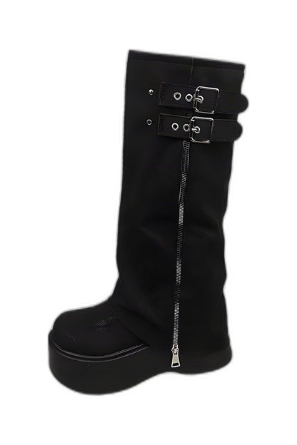 Double Buckle Boots